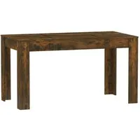 vidaXL Esstisch, Esszimmertisch Räuchereiche 140x74,5x76 cm Holzwerkstoff