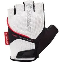 Chiba Fahrradhandschuhe Gel Premium weiss