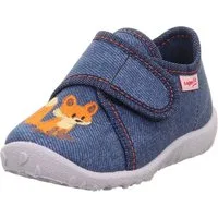 Superfit SPOTTY, WMS: mittel Hausschuh Kindergartenschuh mit Klettverschluss, Größenschablone zum Download