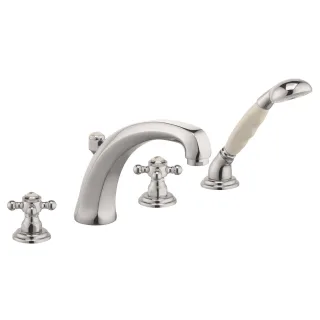 KLUDI 1926 4-Loch Wannenfüll- und Brause-Armatur versenkbar Handbrause chrom 515240520