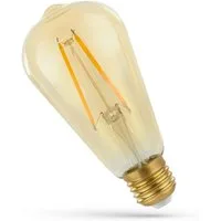 Spectrum LED-Leuchtmittel LED E27 ST58 Edison 5W = 41W Gold 500lm Retro 270° 230V Warmweiß 2400K, E27, Warmweiß, Gold, ST58