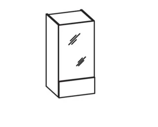 Artiqua 400 Wandschrank, Stahlgrau, 400-WSP-1-45-R-7142-88 400-WSP-1-45-R-7142-88
