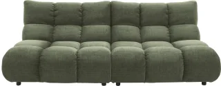 Home affaire 3-Sitzer "Cozy Bubble, mit eleganter Steppung, Breite 220cm" stilvolles Design & hoher Sitzkomfort für dein Zuhause