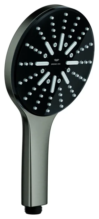 Grohe Handbrause Rainshower Aqua 101676 3 Strahlarten 8.4 l/min hard graphite gb, 101676AL00 101676AL00