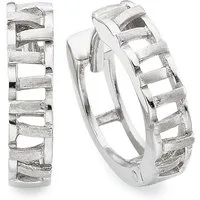 Bruno Banani Paar Creolen Schmuck Geschenk Silber 925 Ohrschmuck Ohrringe