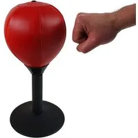 sesua Punchingball Tisch Punchingball rot Antistress Boxbirne Mini Boxball mit Saugnapf