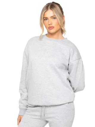 Enzo Womens Oversized Sweatshirt - Grau