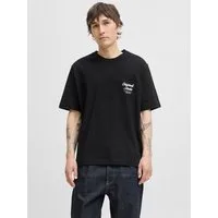 Jack & Jones Rundhalsshirt JORNORREBRO TYPO TEE SS CREW NECK NOOS Baumwolle, relaxed fit