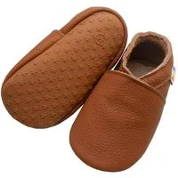 Yalion Yalion Leder Baby-Lauflernschuhe, weich, rutschfest, handgefertigt Krabbelschuh elastisch