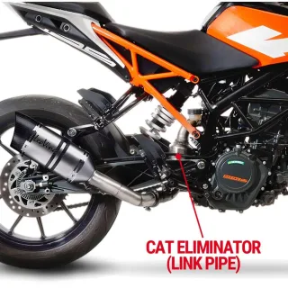 % % % LeoVince Edelstahl Kat Ersatzrohr No Kat Rohr für KTM RC 125 / 390 Duke 125 / 390 Bj.2017-2020