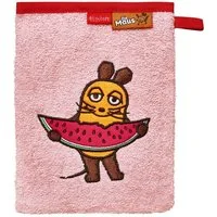 Playshoes Waschhandschuh Frottee-Waschhandschuh DIE MAUS Melone