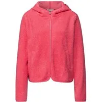 STREET ONE Sweatjacke Teddy-Jacke mit Kapuze
