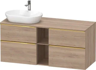 Duravit D-Neo Konsolen-Waschtischunterbau wandhängend 1400x550x664 Az 2 Ei mr Mt DE4970L34550000