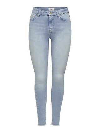 ONLY - ONLBLUSH MID SK ANK RW DNM REA306 NOOS Light Blue Denim - Gr. - 30