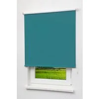 Verdunklungsrollo Qualitätsrollo abdunkelnd Türkis, LYSEL®, abdunkelnd, HxB 190x63cm