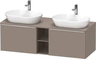 Duravit D-Neo Konsolenwaschtischunterbau wandhängend Basalt Matt 1400x550x459 mm - DE4950B10430000 DE4950B10430000
