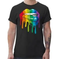 Shirtracer T-Shirt Lippen LGBT & LGBTQ LGBT Kleidung