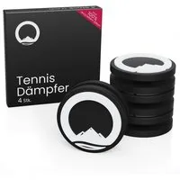 Otaro Tennisschläger Vibrationsdämpfer flacher Tennisdämpfer reduziert Schlagvibration, (die besten premium Tennisdämpfer, aus 100% recyceltem Silikon, Plastikfreie Verpackung, Deutsches StartUp), 100% aus recyceltem Performance Silikon