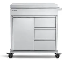 BURNHARD® Grillablagetisch Grill Beistellwagen (Soft Close Schubladen, kompatibel mit Earl & FRED Gasgrills, Grilltisch)