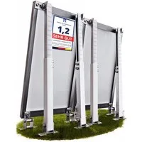 Lichtblicker Solarmodul-Halterung Balkonkraftwerk Halterung für 2x Solarmodule. Wand, Balkon, Flachdach, (verstellbar von 42 bis 70 cm, geeignet für Balkon, Wand, Flachdach, witterungsbeständiges Aluminium, hochwertige Edelstahlschrauben)