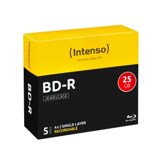 Intenso 5 x BD-R | 5001215 | 25 GB 4x - Jewel Case (Schachtel)