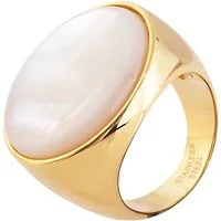 AKZENT Fingerring Charlotta, goldfarbig, Ionenplattierung, Damen Ring