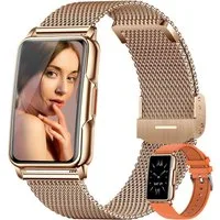 Kesasohe Damen's IP68 Wasserdicht Fitness tracker, Sportuhr 124 Sportmodi Smartwatch (4 cm/1,47 Zoll, Android iOS), mit SpO2 Herzfrequenzmessung Schlafmonitor und Musikkontrolle