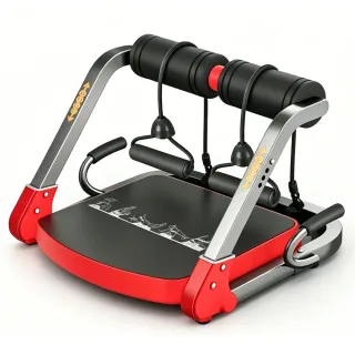 Bominfit 6-in-1 Foldable Abdominal Trainer Multifunctional Portable Sit Up Push up Equipment 242 lbs Load Capacity Stren