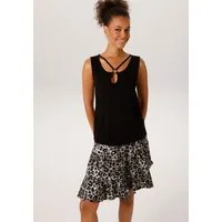 Aniston CASUAL Tanktop mit raffiniertem V-Ausschnitt