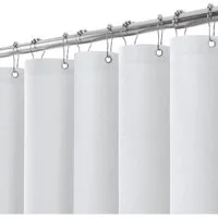 LuxusKollektion Duschvorhang Duschvorhang Leinen Metall Duschvorhangringe Anti Schimmel Badewanne