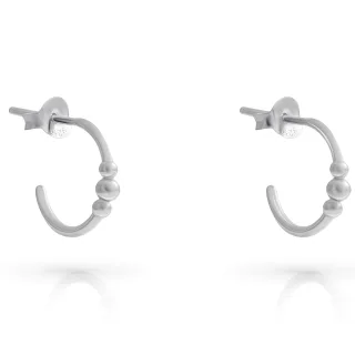 Orphelia 'Chloe' Creolen für Damen aus 925er Sterlingsilber - Silber ZO-7555