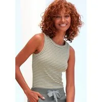 Elbsand Tanktop Isa aus weicher Rippware, sommerliches Top im Streifenlook