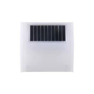 Elfeland 2Pcs 6LED Solar Courtyard Door Number Light Auto On/Off Sensor Waterproof IP65 500mAh Battery Solor-powered Lam