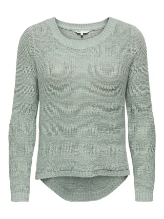 ONLY - ONLGEENA XO L/S PULLOVER KNT NOOS Green Milieu - Gr. - S