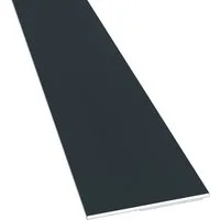 Nobily Fensterleiste Anthrazitglatt, 30mm OHNE Lippe, 1-60 Meter, Zierleisten zur Montage, selbstklebend, PVC
