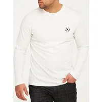 Jack & Jones Langarmshirt JCORISE INFINITY TEE LS CREW NECK Herren Langarmshirt Unifarben Basic Stretch Longsleeve Shirt Baumwolle