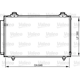 Valeo Klimakondensator Toyota Avensis Corolla 814212