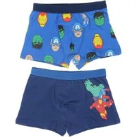 The AVENGERS Boxershorts Avengers Boxershorts 2er Pack 100% Baumwolle für Jungen Unterwäsche