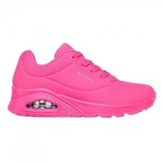 Skechers - "Uno Stand On Air" Sneaker für Damen, Keilabsatz (Leuchtend Pink)