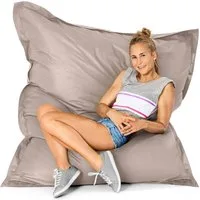 Green Bean Sitzsack XXL Riesen-Sitzsack Square 140x180cm (Riesensitzsack), 140x180cm Kinder & Erwachsene Bean Bag EPS Perlen Füllung