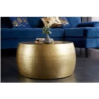 riess-ambiente Couchtisch ORIENT III Ø60cm gold (Einzelartikel, 1-St), Wohnzimmer · rund · Metall · Hammerschlag Design · handmade