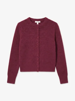 topshop - TSSIA KNITTED CARDIGAN NOOS Burgundy - Gr. - M