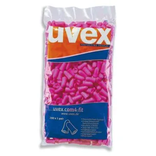 uvex com4-fit Gehörschutzstöpsel orange SNR 33 dB Größe S - Inhalt: 200 Paar lose im Nachfüllbeutel orange S - 2112006