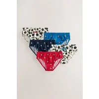Next Slip Unterhosen mit Print aus 100 % Baumwolle, 5er-Pack (5-St)