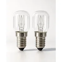 VABIONO Spezialleuchtmittel Backofenlampe E14 15W 2er Pack Backofen Mikrowelle Kühlschrank-Lampe, E14, 2 St., Warm weißes Licht, Kostenloser Versand