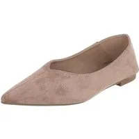 Ital-Design Damen Slipper spitz elegant ohne Verschluss Pumps (92078678) Blockabsatz Klassische Ballerinas in Hellbraun