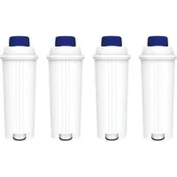Comedes Wasserfilter 4er Set einsetzbar statt DeLonghi DLSC002, Zubehör für verschiedene Delonghi Kaffeevollautomaten