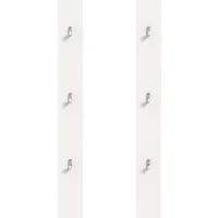Home affaire Garderobenpaneel Trondheim Paneel 2er Set, Höhe 115 cm, 6 Haken,Garderobe, Flur, Diele