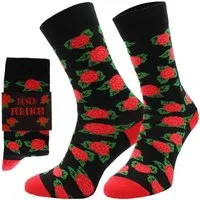 Chili Lifestyle Freizeitsocken ROSE Lustige Socken mit Spruch Banderole als Geschenksocken (Paar, 1-Paar, Mit Spruchbanderole) Weichbund ohne Gummidruck
