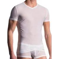 MANSTORE T-Shirt MANSTORE M101: V-Neck-Shirt, weiß